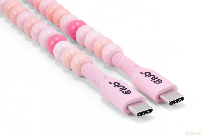 Club3D Lifestyle USB-C Perlen-Kabel PD60
