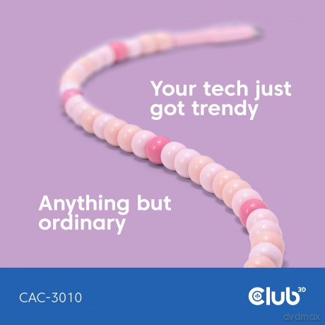 Club3D Lifestyle USB-C Perlen-Kabel PD60