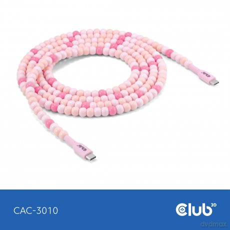Club3D Lifestyle USB-C Perlen-Kabel PD60