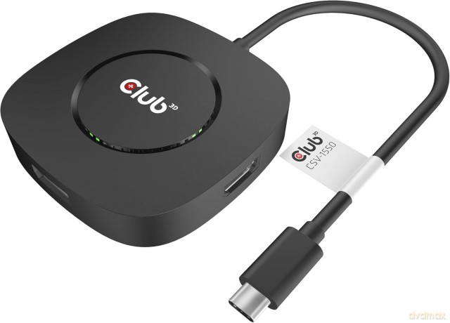 Club3D MST-Hub USB 3.2 Typ C > 3x Displa
