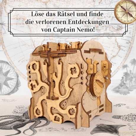 Cluebox - Escape Room in a Box - Captain's Nemo Nautilus