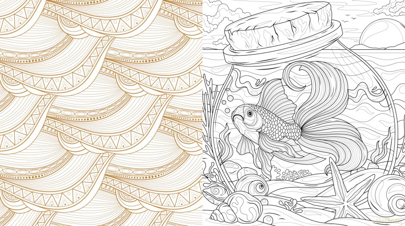 Coastal Charm Coloring Book [KSIĄŻKA]