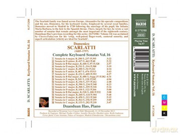 Duanduan Hao: Scarlatti:Edition 16 [CD]