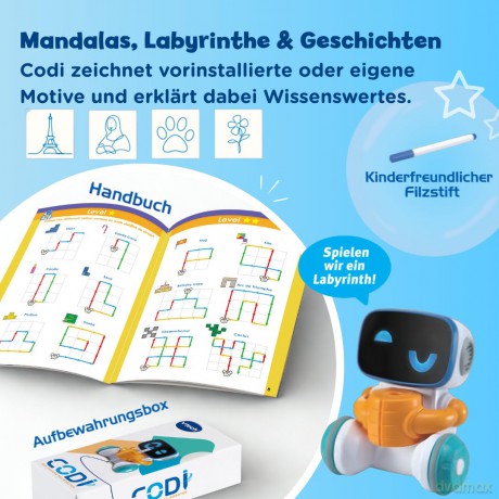 Codi, der clevere Mal-Roboter