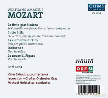 Valer Sabadus: Mozart:Castrato Arias [CD]