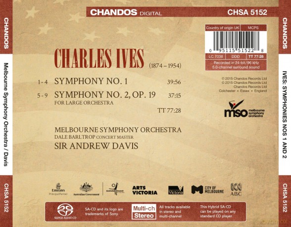 Melbourne Symphony Orchestra: Ives:Orchestral Works Vol 1 [CD]