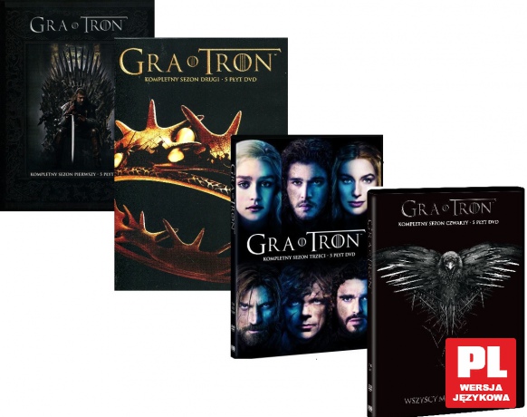 Gra o tron sezon 1 + 2 + 3 + 4 Pakiet [20DVD]