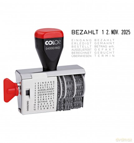 COLOP Datums- und Textstempel 04000/WD