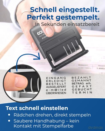 Colop: COLOP Datumstempel mit Text Mini-Info-Da
