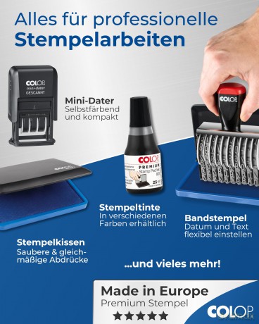 Colop: COLOP Datumstempel mit Text Mini-Info-Da