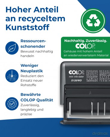 Colop: COLOP Datumstempel mit Text Mini-Info-Da