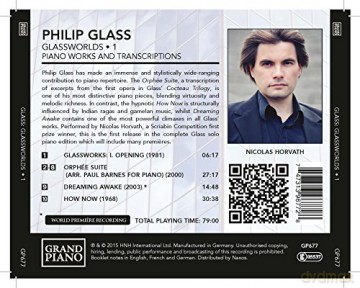 Nicolas Horvath: Glass:Glassworlds Vol. 1 [CD]