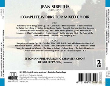 Estonian Philharmonic Chamber Choir: Sibelius:Mixed Choir [2CD]