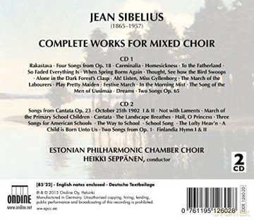 Estonian Philharmonic Chamber Choir: Sibelius:Mixed Choir [2CD]