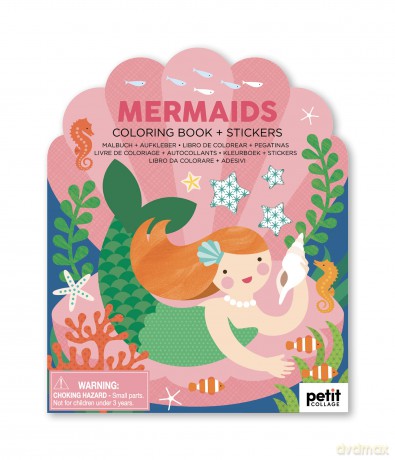Coloring Book with Stickers Mermaids [KSIĄŻKA]
