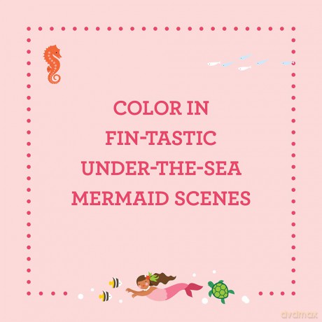 Coloring Book with Stickers Mermaids [KSIĄŻKA]