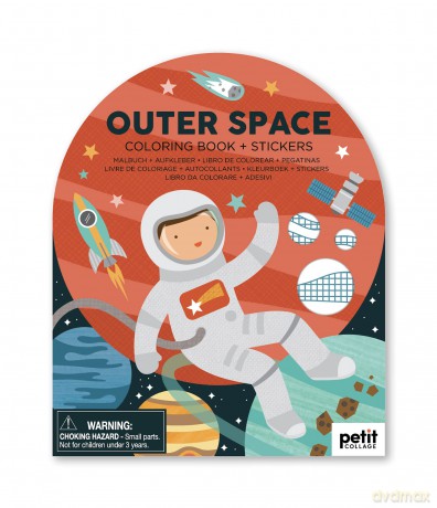 Coloring Book with Stickers Outer Space [KSIĄŻKA]