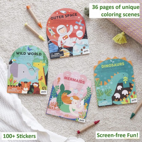 Coloring Book with Stickers Outer Space [KSIĄŻKA]