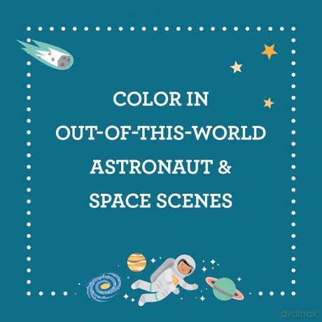 Coloring Book with Stickers Outer Space [KSIĄŻKA]