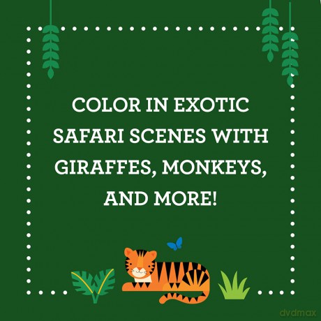 Coloring Book with Stickers Wild World [KSIĄŻKA]