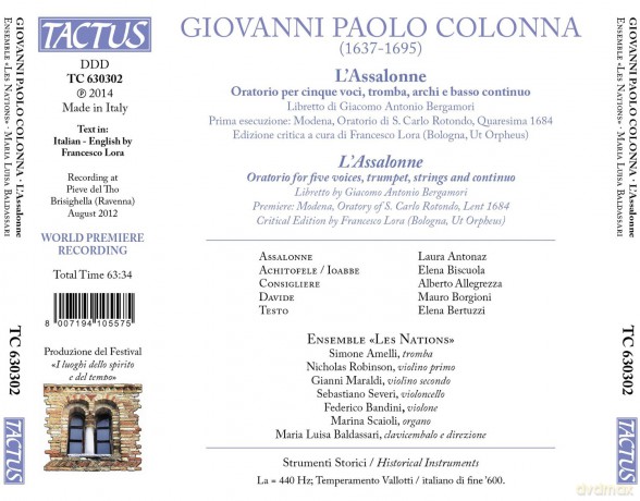 Ensemble Les Nations: Colonna:L\'Assalonne  [CD]