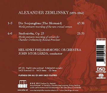 Helsinki Philharmonic Orchestra: Zemlinsky:The Mermaid [CD]