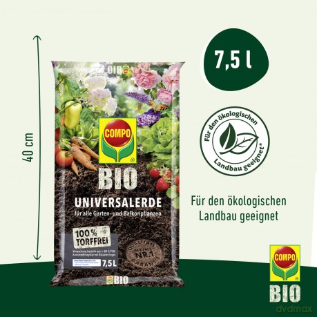 Compo: COMPO BIO Universalerde 7,5 l
