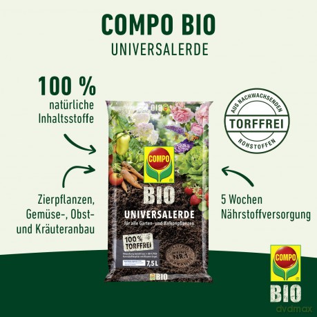 Compo: COMPO BIO Universalerde 7,5 l