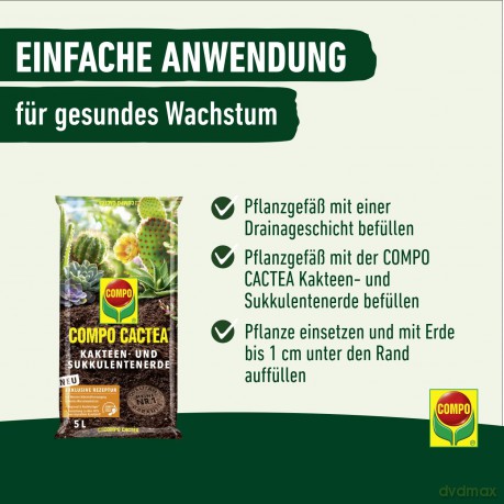 Compo: COMPO CACTEA Kakteenerde 5,0 l