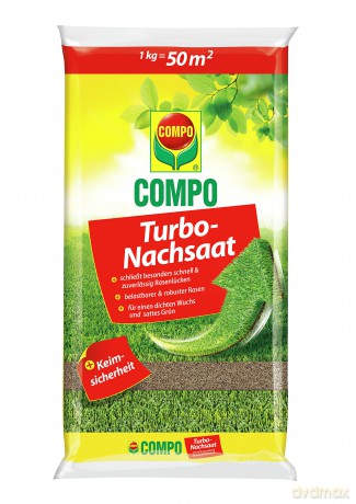 Compo: COMPO Turbo-Nachsaat Rasensamen 1,0 kg