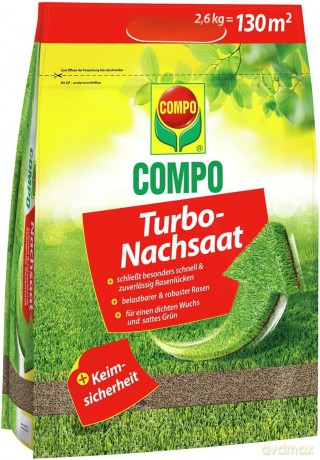 Compo: COMPO Turbo-Nachsaat Rasensamen 2,6 kg