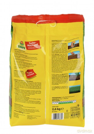 Compo: COMPO Turbo-Nachsaat Rasensamen 2,6 kg