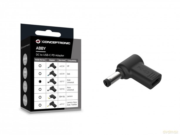 CONCEPTRONIC Adapter USB-C -> DC, Acer 5
