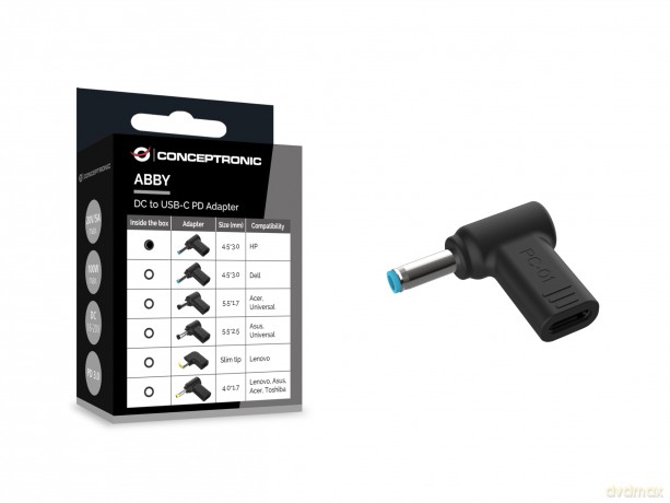 CONCEPTRONIC Adapter USB-C -> DC, HP 4.5