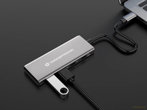 CONCEPTRONIC Dock USB-C->2xUSB-C,2xUSB-A