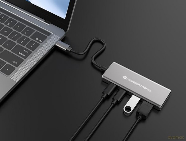 CONCEPTRONIC Dock USB-C->2xUSB-C,2xUSB-A