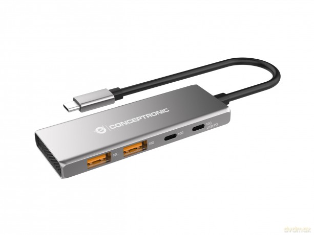 CONCEPTRONIC Dock USB-C->2xUSB-C,2xUSB-A