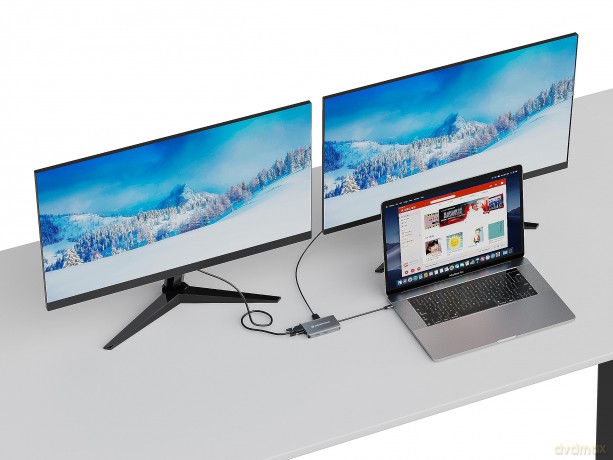 CONCEPTRONIC Dock USB-C->HDMI,VGA,GbE,3x