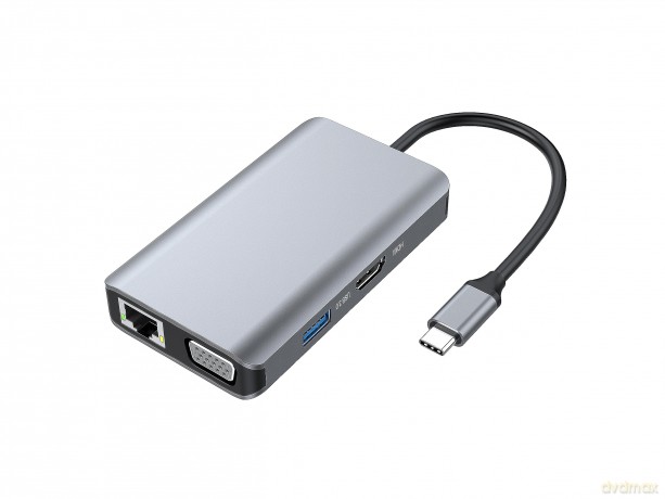 CONCEPTRONIC Dock USB-C->HDMI,VGA,GbE,3x