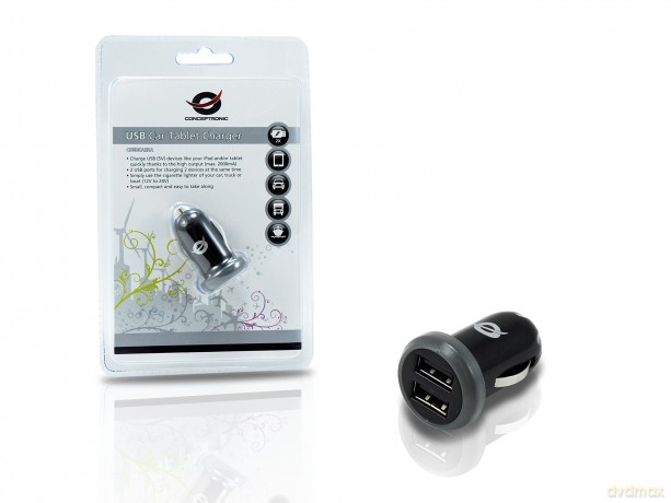 CONCEPTRONIC KFZ-Ladegert 2Port 10W,2x