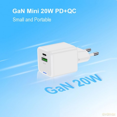 CONCEPTRONIC Ladegert 2Port 20W,1xUSB-C