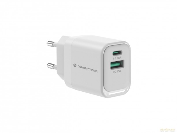 CONCEPTRONIC Ladegert 2Port 33W,1xUSB-C