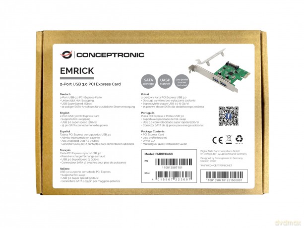 CONCEPTRONIC PCI Express Card 2-Port USB