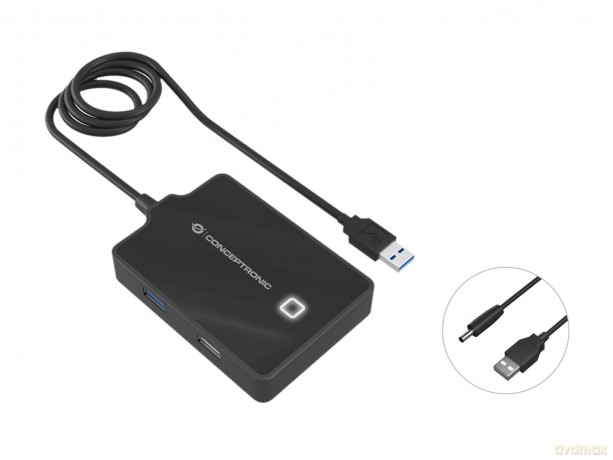 CONCEPTRONIC USB-Hub 4-Port 3.0 ->1x3.0
