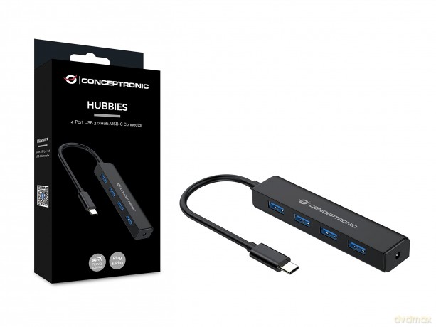 CONCEPTRONIC USB-Hub 4-Port 3.1/C->4x3.0