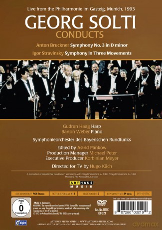 Conducts - Symphony No 3 In D Minor - Symphony In 3 Movements [DVD]