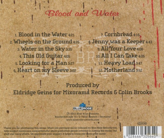 Colin Brooks: Blood And Water [CD]