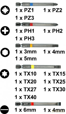 Connex Bit-Satz 18-teilig