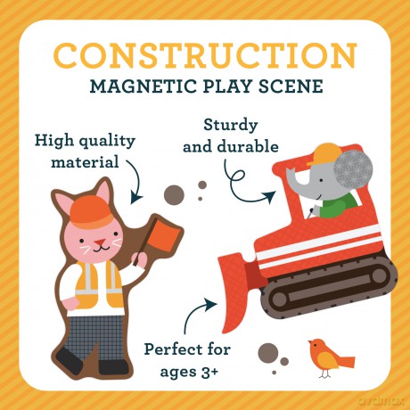 Construction Site Magnetic Play Scene [KSIĄŻKA]