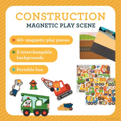 Construction Site Magnetic Play Scene [KSIĄŻKA]